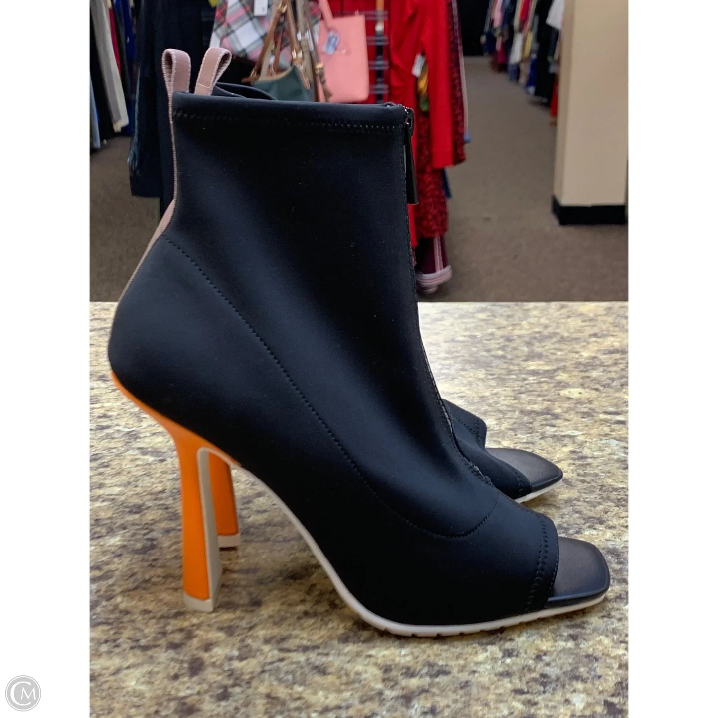 Boots Ankle Heels By Aldo In Black, Size: 10