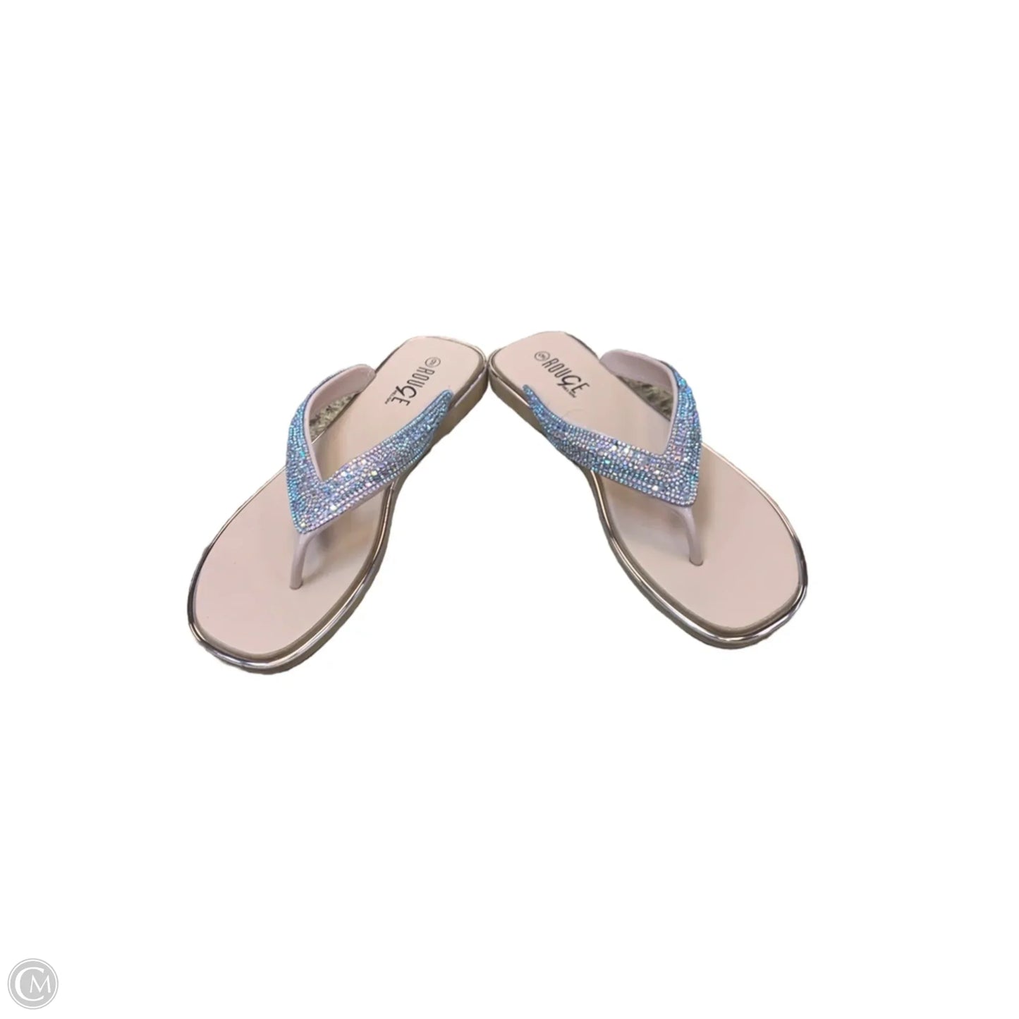 Shoes Heels Wedge By Gianni Bini In White, Size: 8