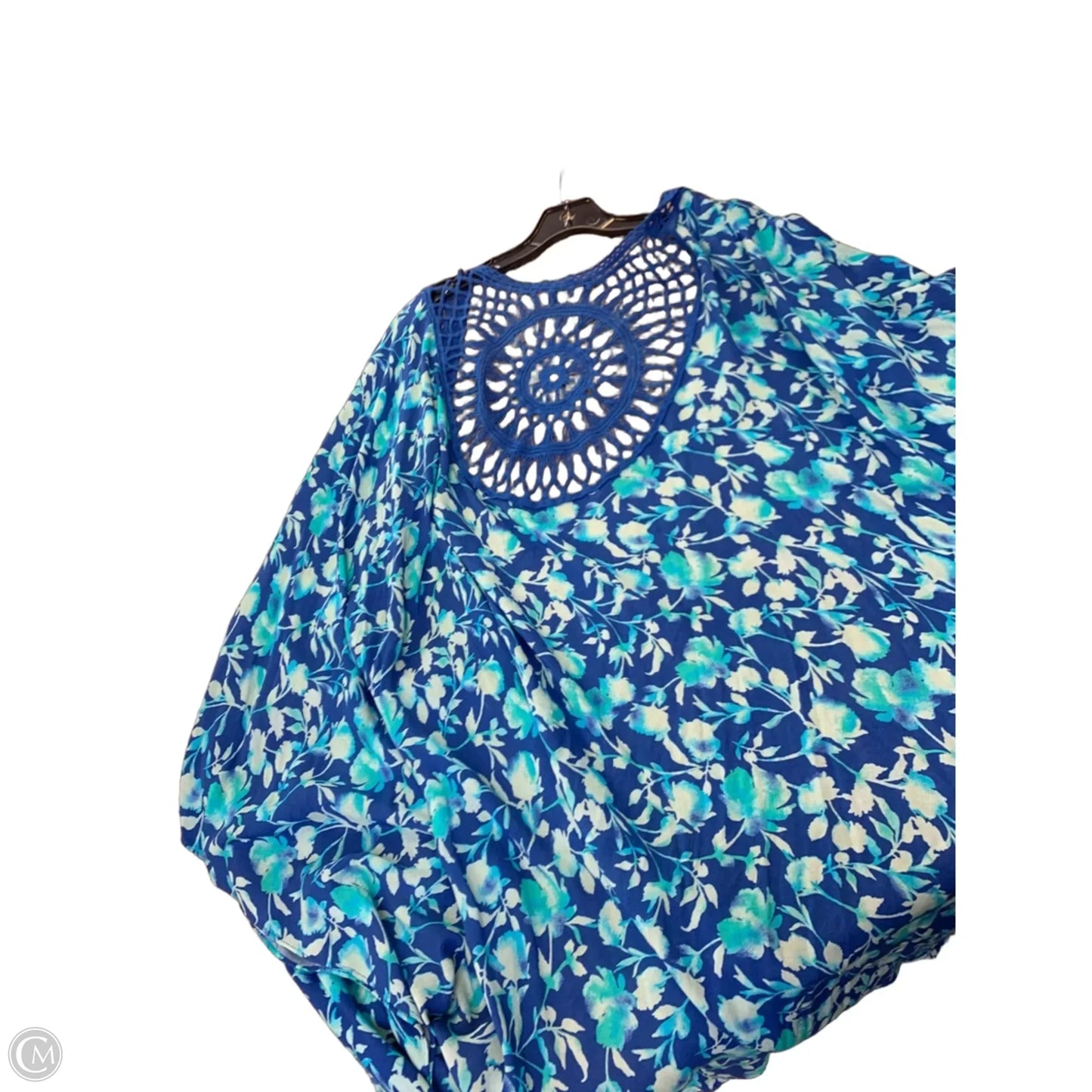 Swimwear Cover-up By Colleen Lopez In Blue, Size: 2x