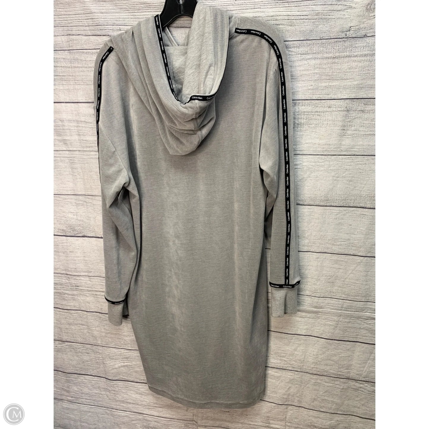 Athletic Dress By Calvin Klein In Grey, Size: L