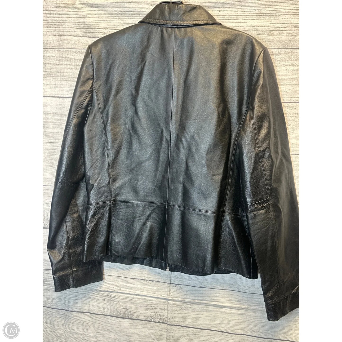 Jacket Leather By Colebrook In Black, Size: M
