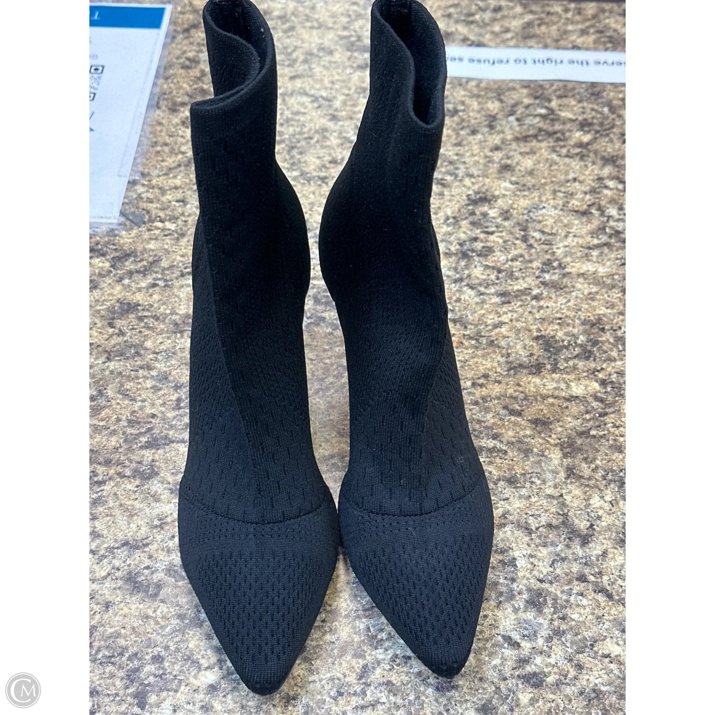 Boots Ankle Heels By Charles David In Black, Size: 9.5