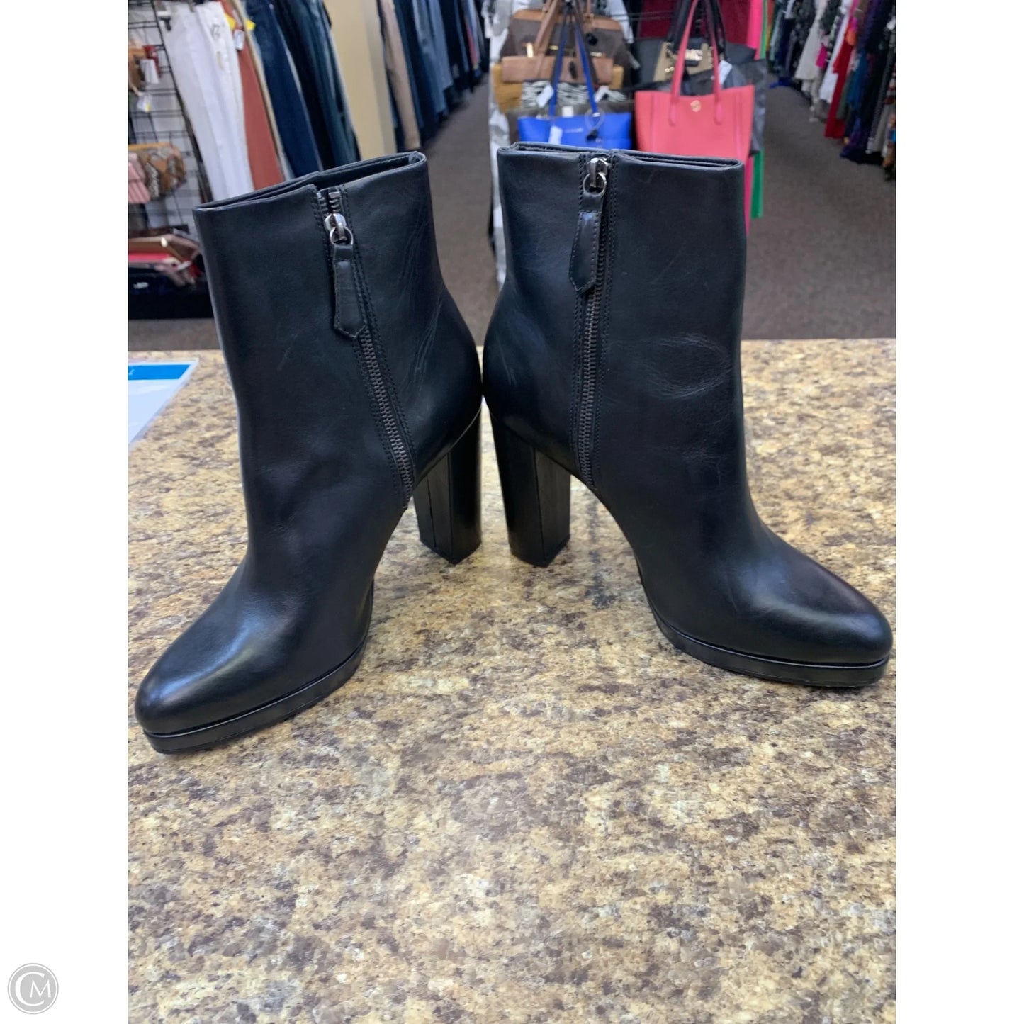 Boots Ankle Heels By Antonio Melani In Black, Size: 9.5