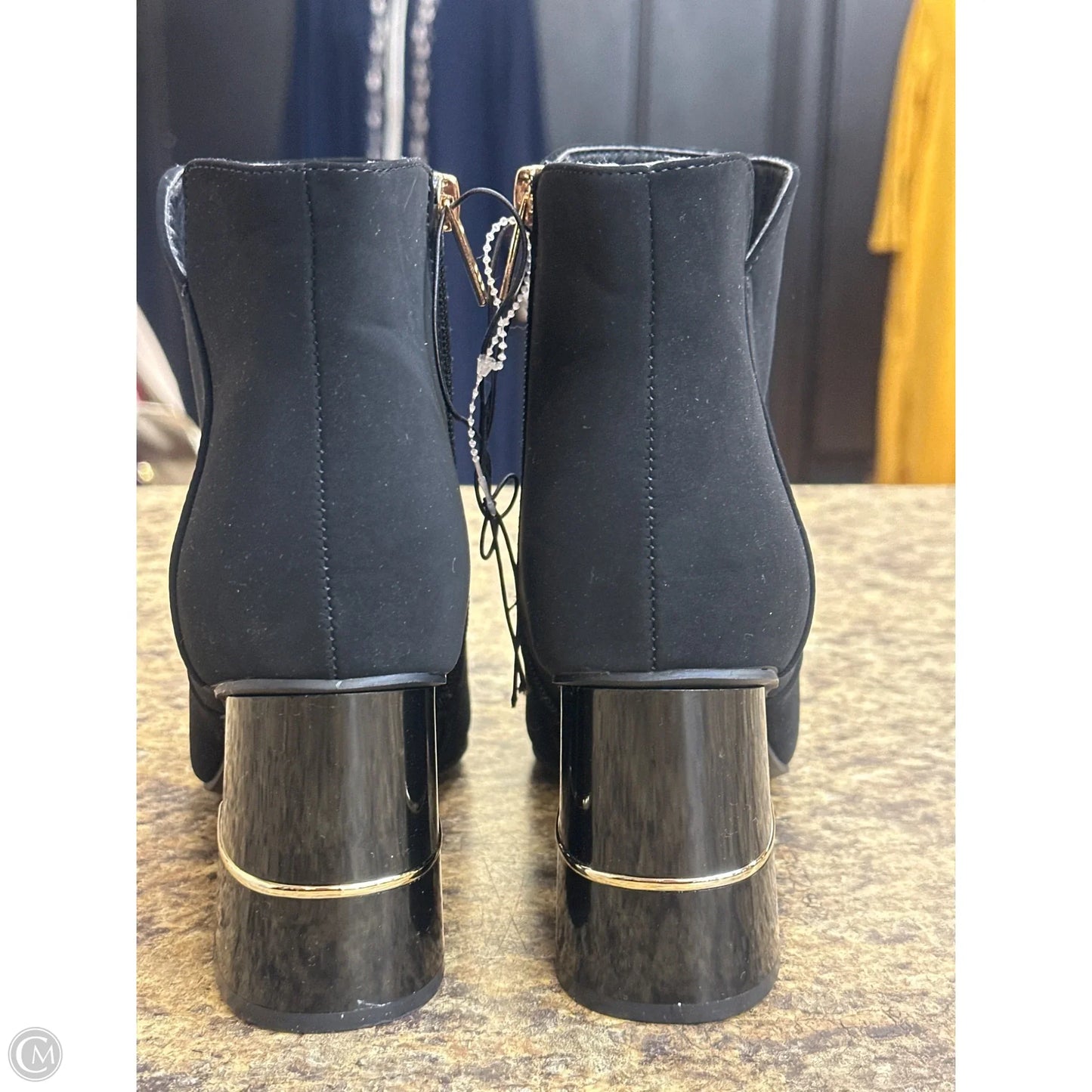 Boots Ankle Heels By London Fog In Black, Size: 7