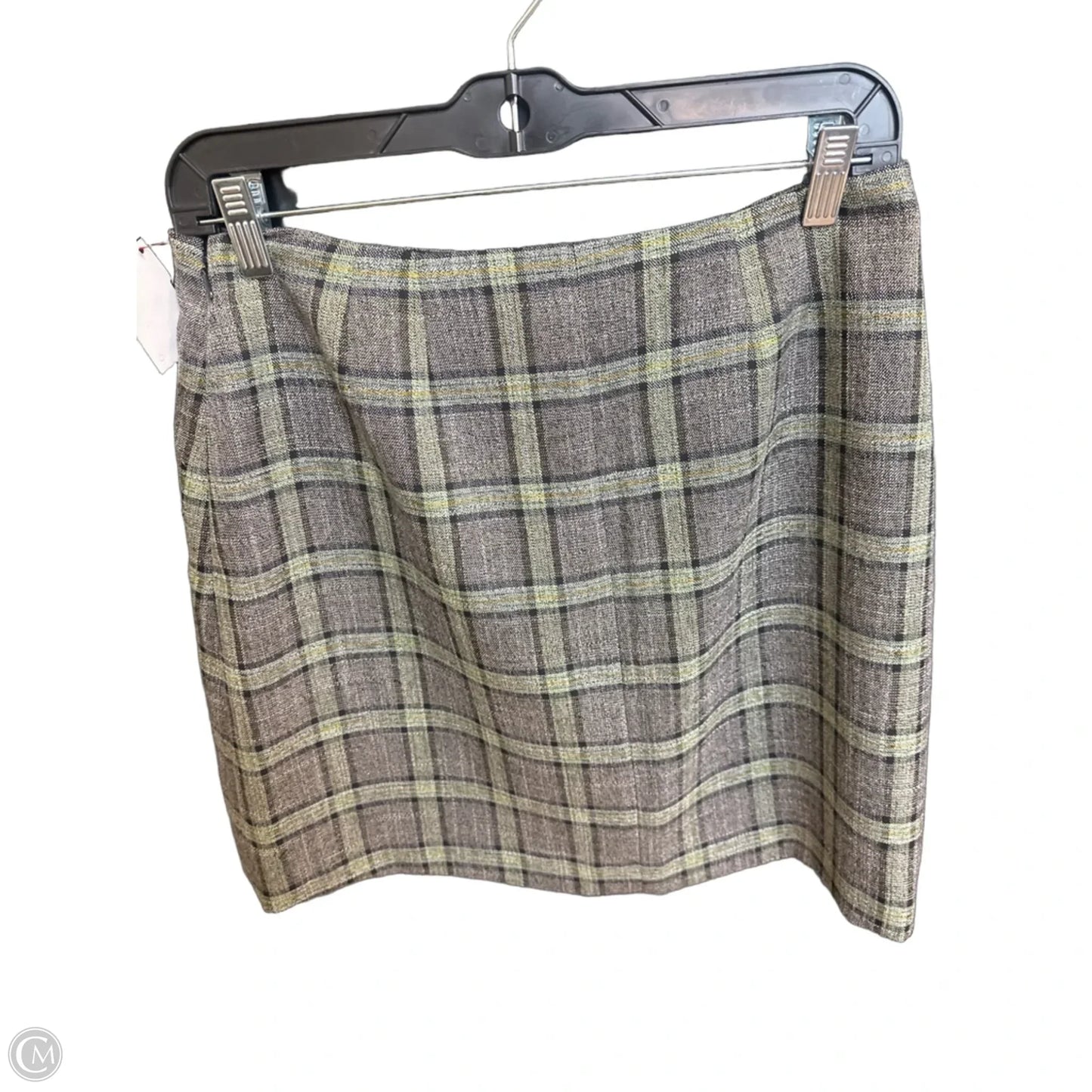 Skirt Mini & Short By Cece In Plaid Pattern, Size: 6