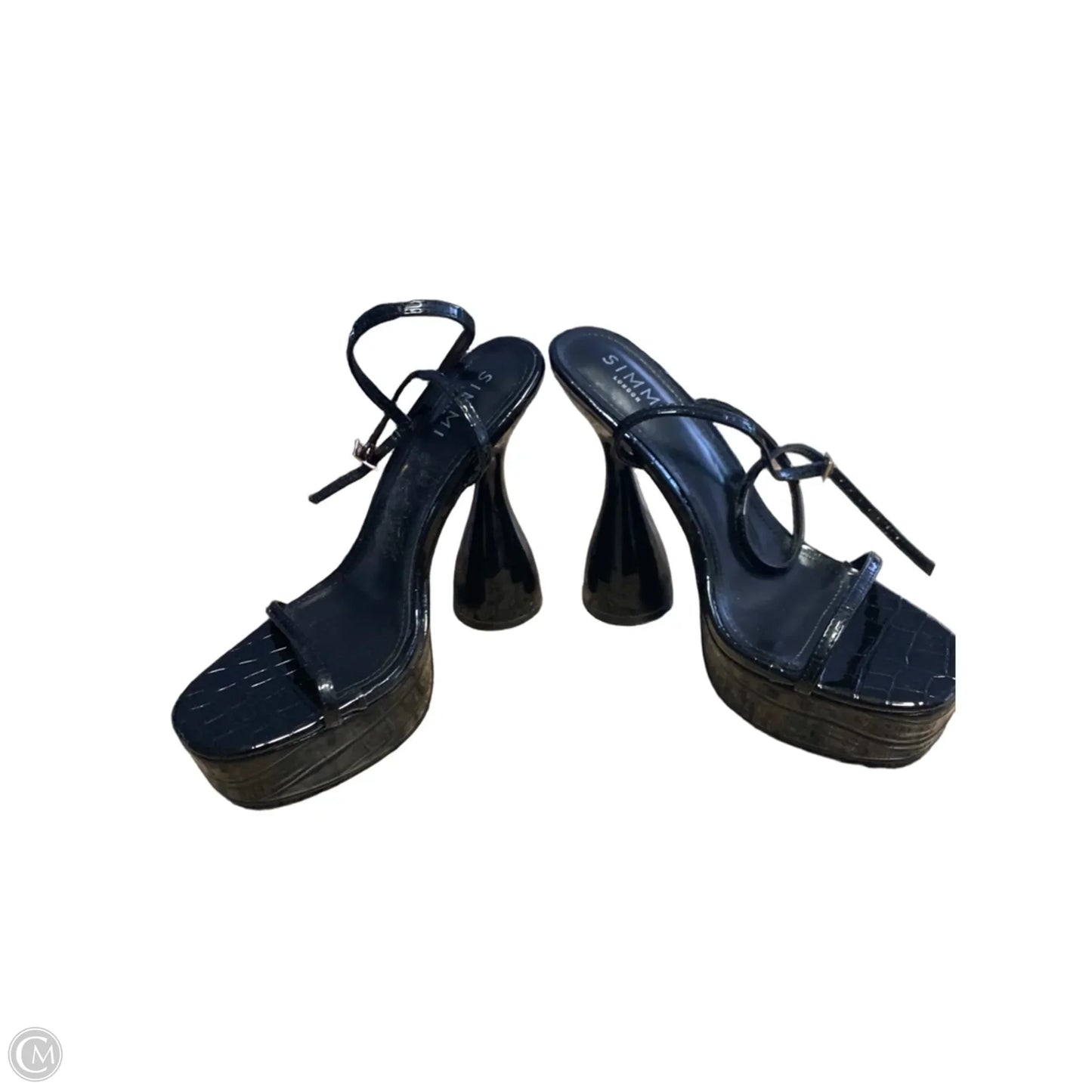 Sandals Heels Block By Cmc In Black, Size: 10