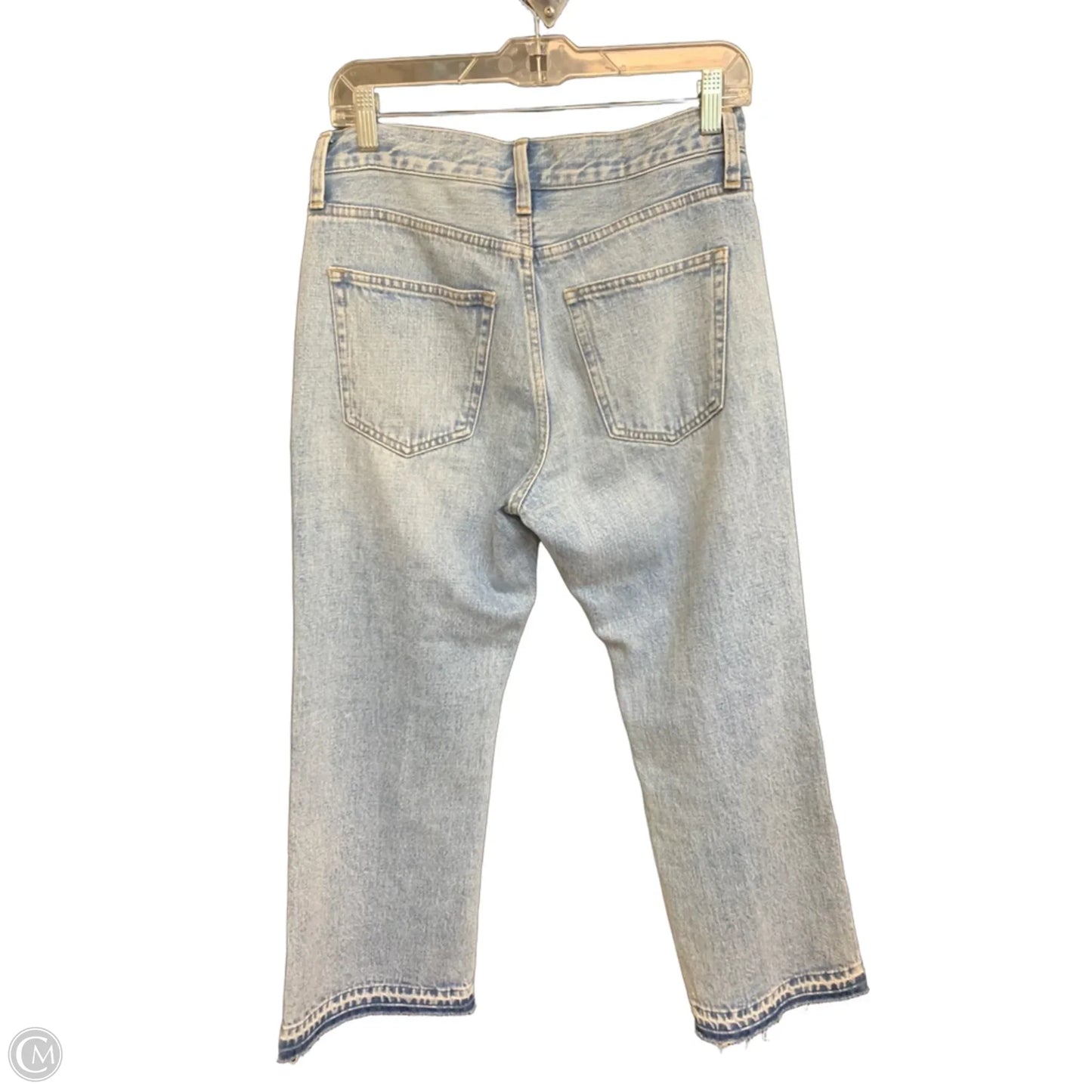 Jeans Straight By Banana Republic In Blue Denim, Size: 0p