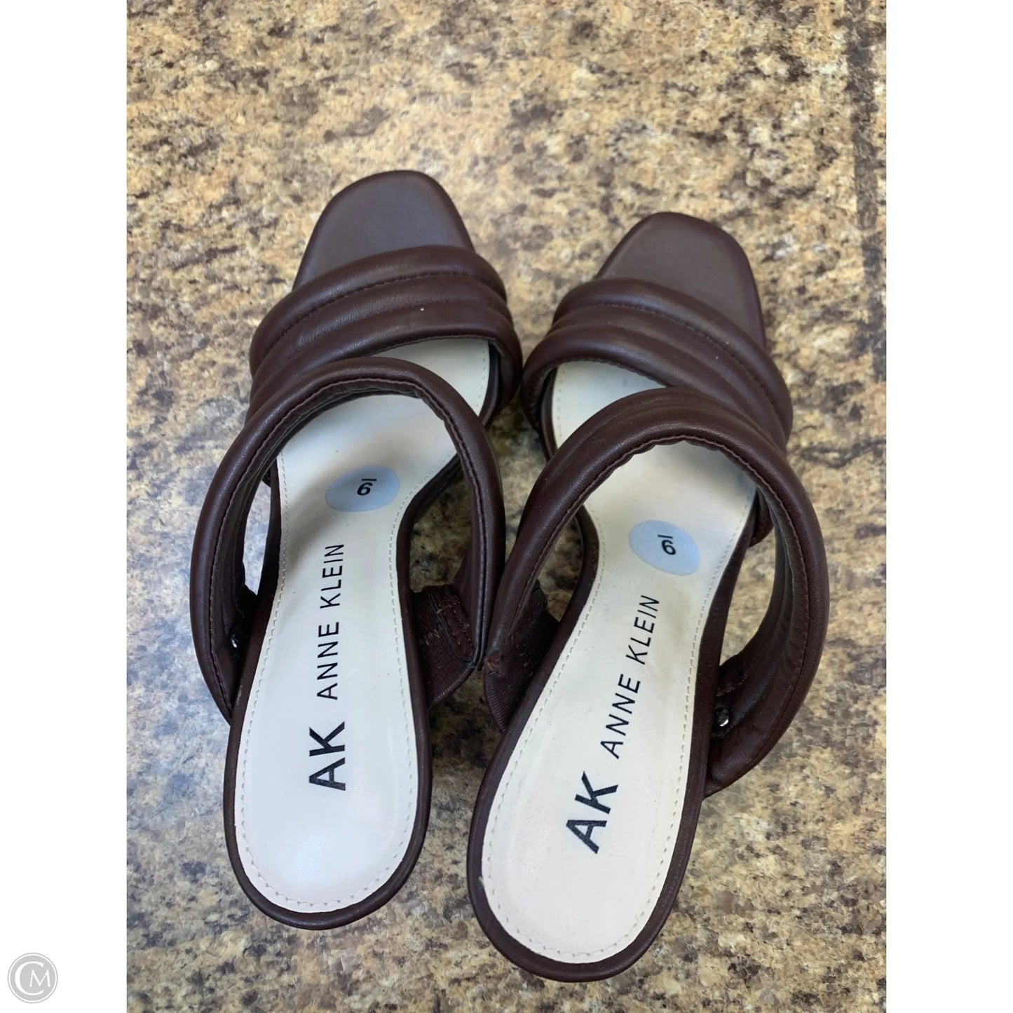 Shoes Heels Wedge By Anne Klein In Brown, Size: 9