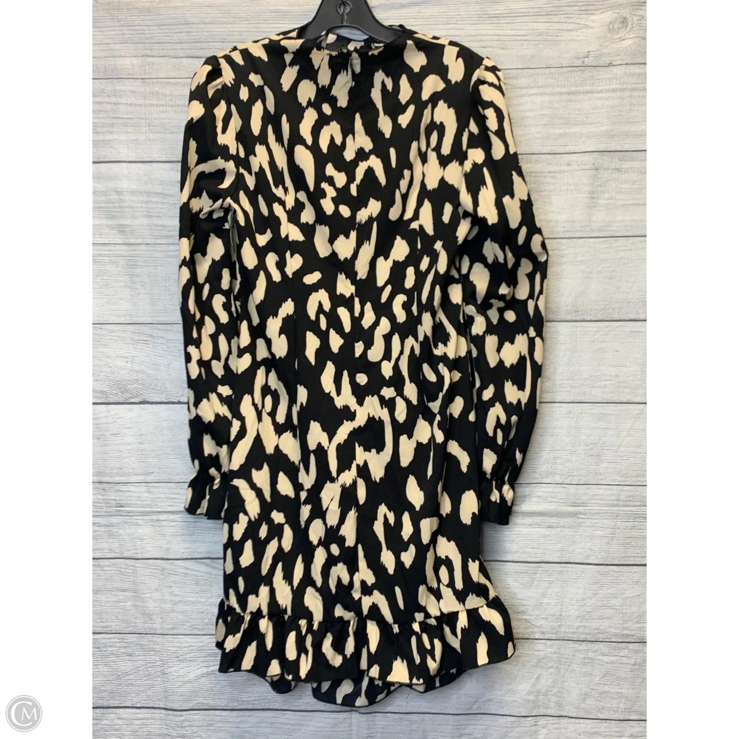 Dress Casual Midi By Shein In Black & Cream, Size: L