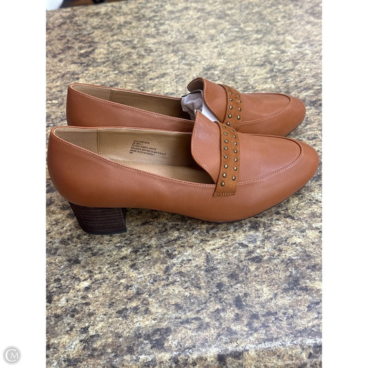 Shoes Heels Block By Comfortview In Brown, Size: 9