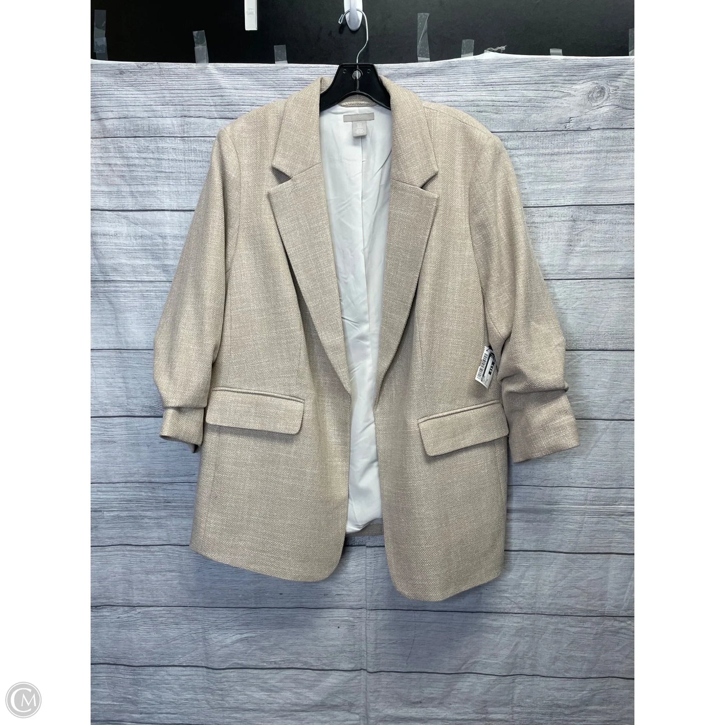 Blazer By H&m In Tan, Size: Xl