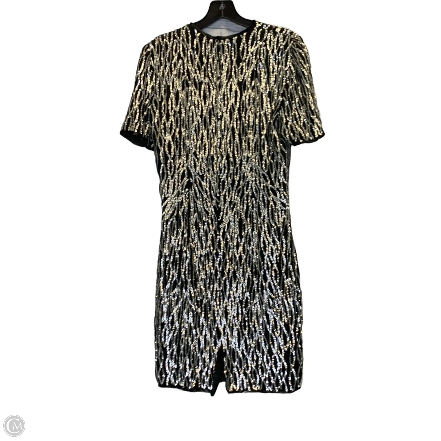 Dress Party Short By Cmf In Black & Silver, Size: S