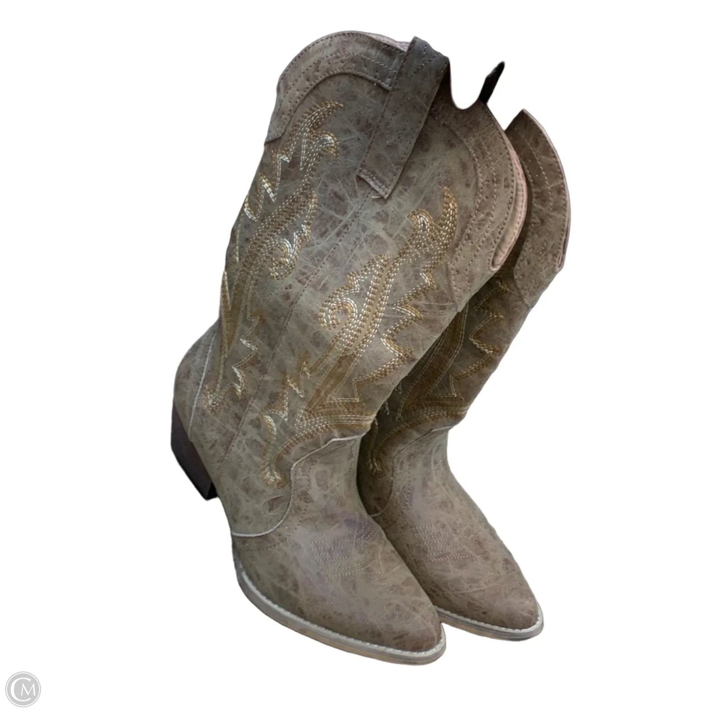 Boots Western By Cme In Tan, Size: 10