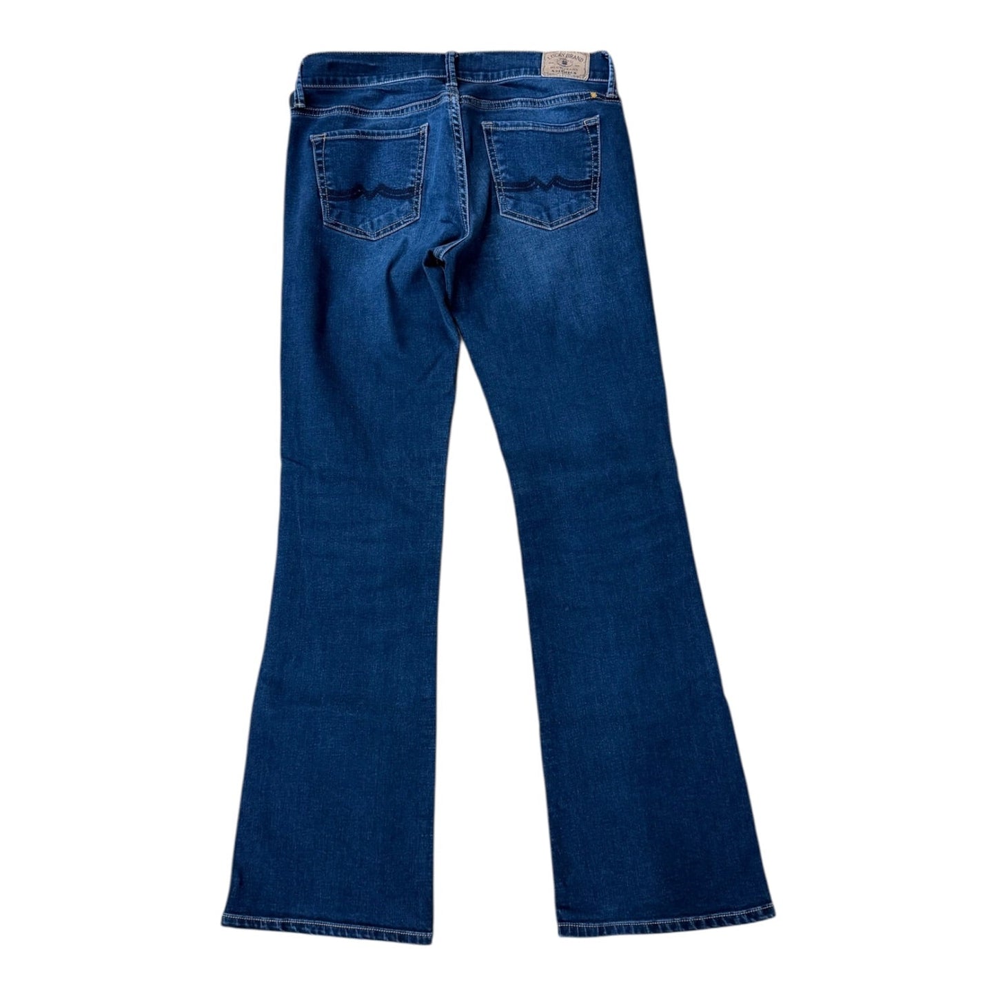 Jeans Straight By Lucky Brand In Blue Denim, Size:0