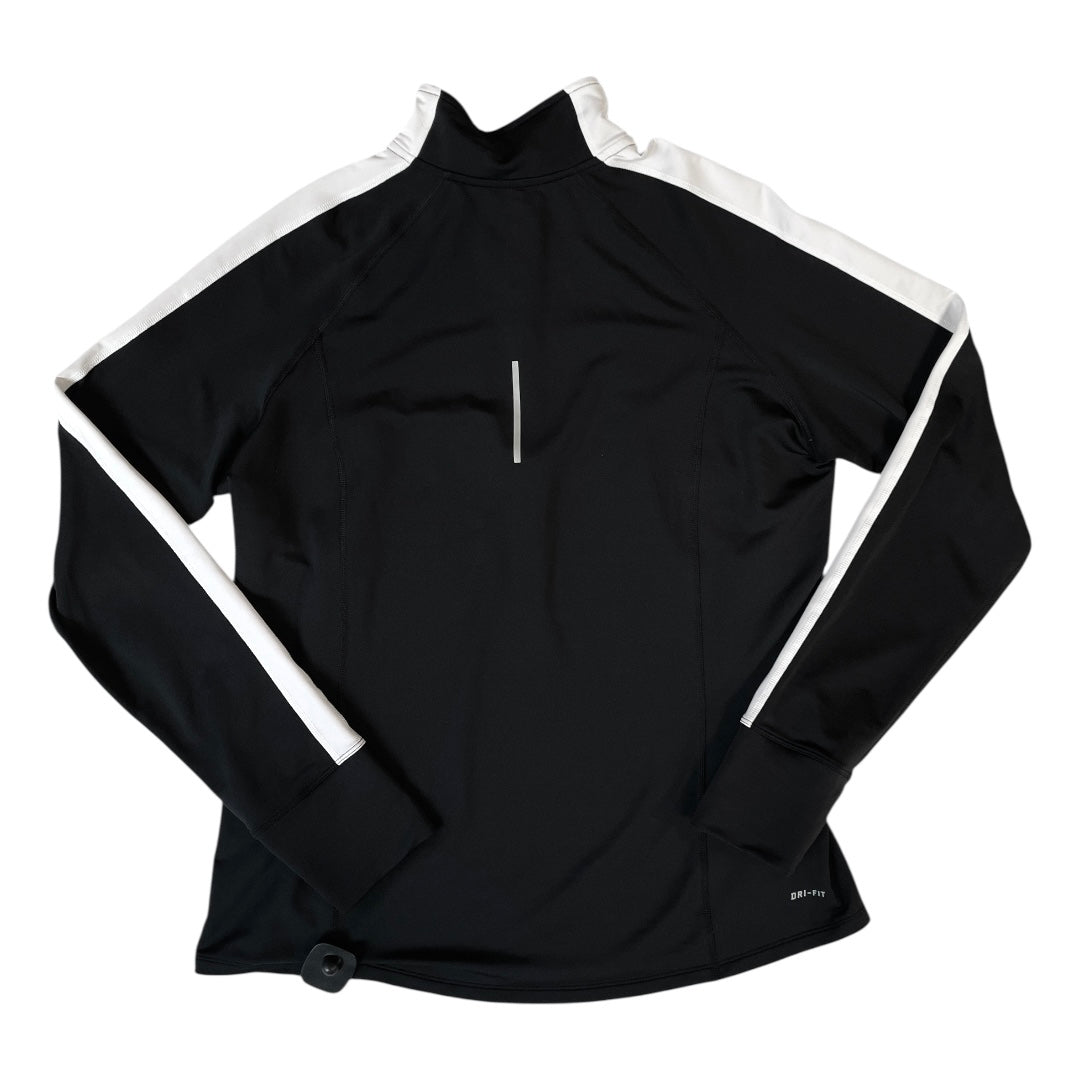 Athletic Top Ls Collar By Nike In Black, Size:Xl