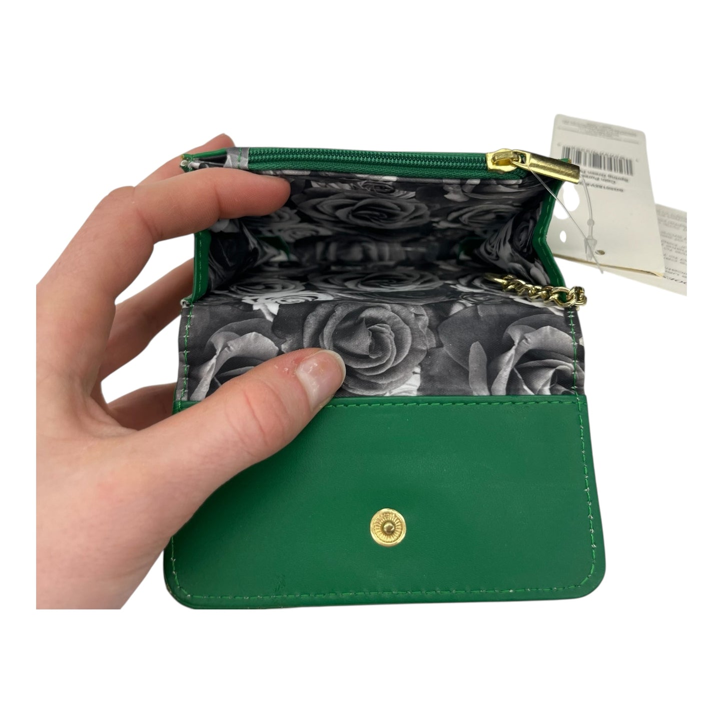 Wallet By Adrienne Vittadini In Green, Size:Medium