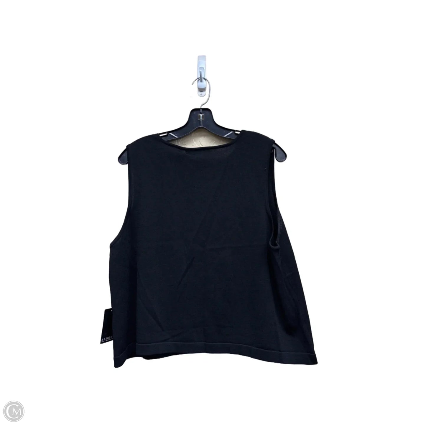 Top Sleeveless By Eloquii In Black, Size: 18