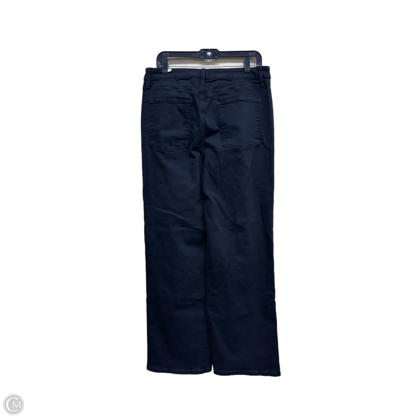 Jeans Straight By Chicos In Black Denim, Size: 12