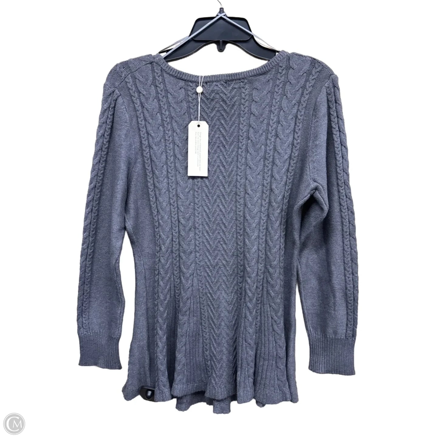 Top Long Sleeve By Clothes Mentor In Grey, Size: L