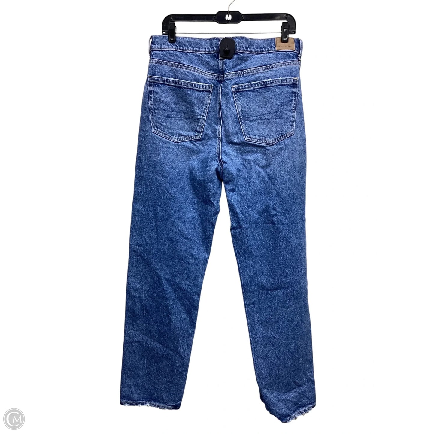 Jeans Straight By American Eagle In Blue Denim, Size: 12l