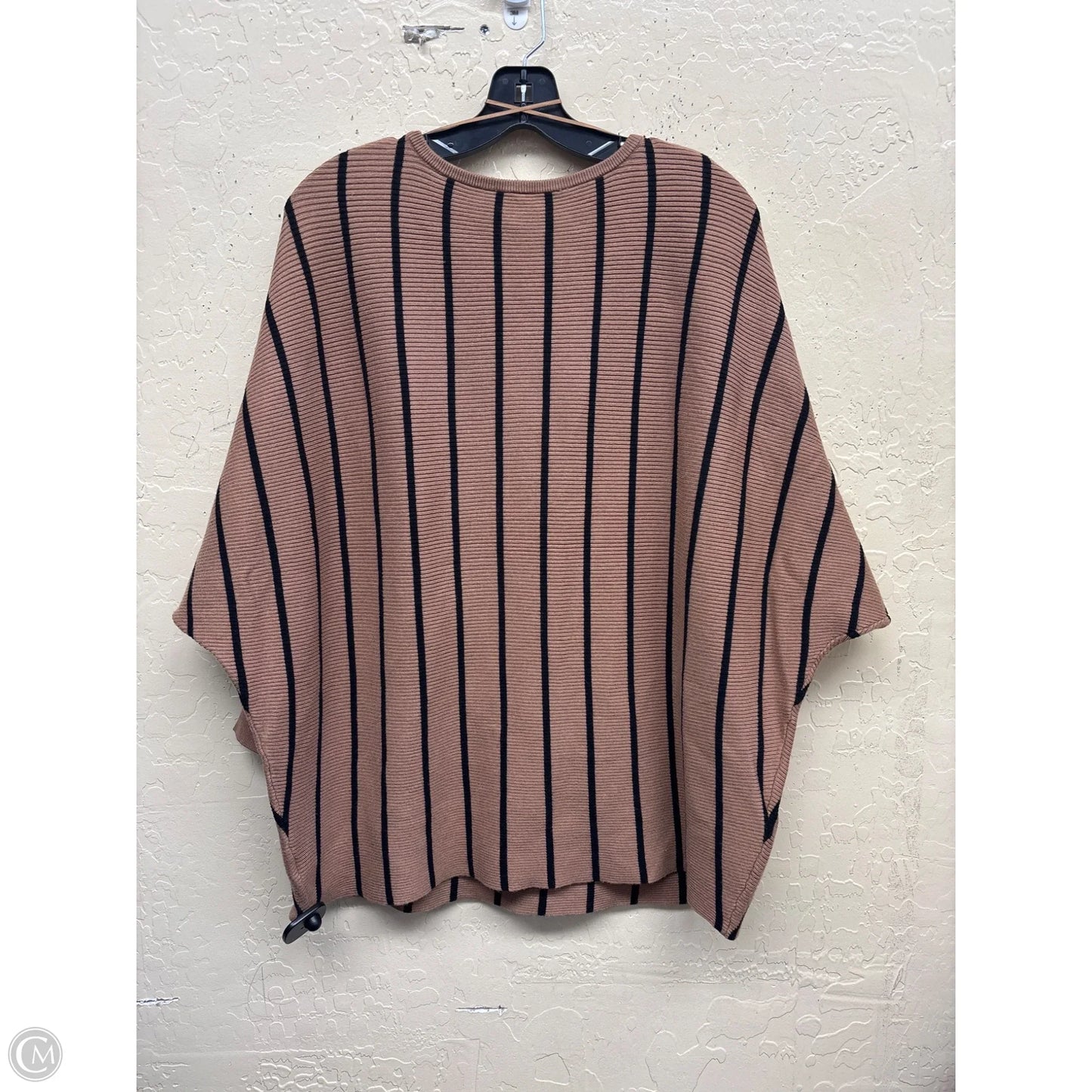 Top Long Sleeve By Chelsea And Theodore In Striped Pattern, Size: 3x