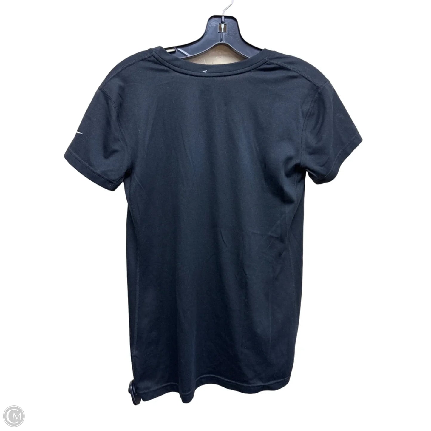 Athletic Top Short Sleeve By Nike In Black, Size: M