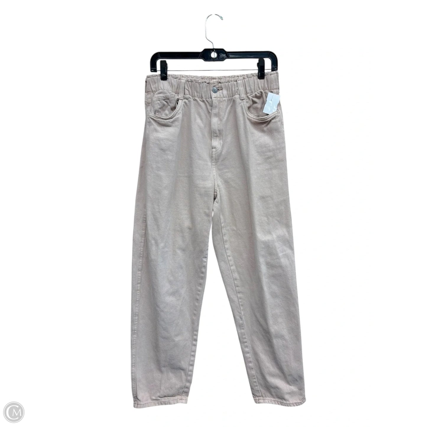 Jeans Straight By H&m In Tan, Size: 8