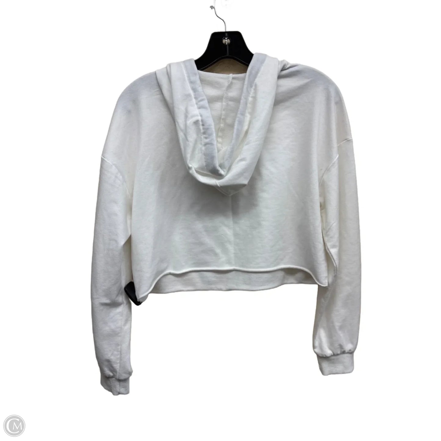 Athletic Top Long Sleeve Hoodie By Clothes Mentor In White, Size: Xs