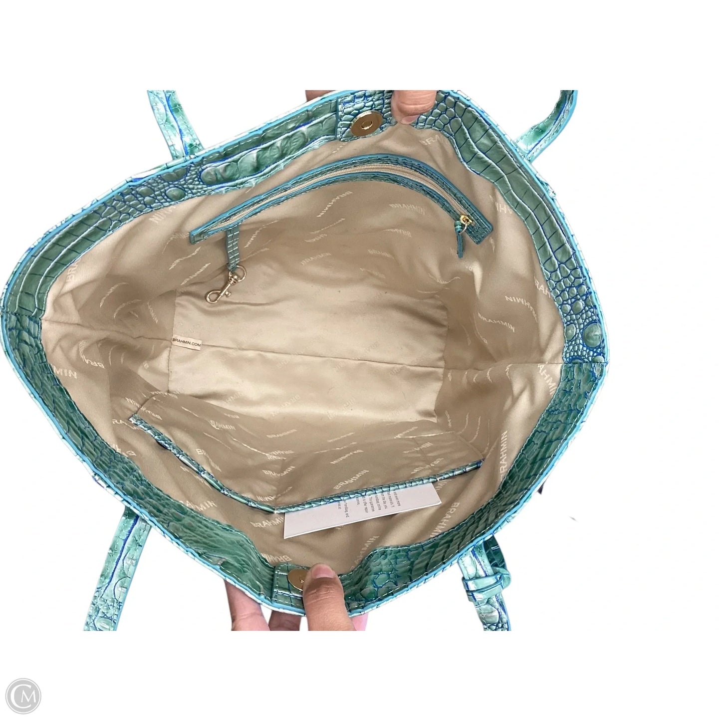 Handbag Designer By Brahmin, Size: Large