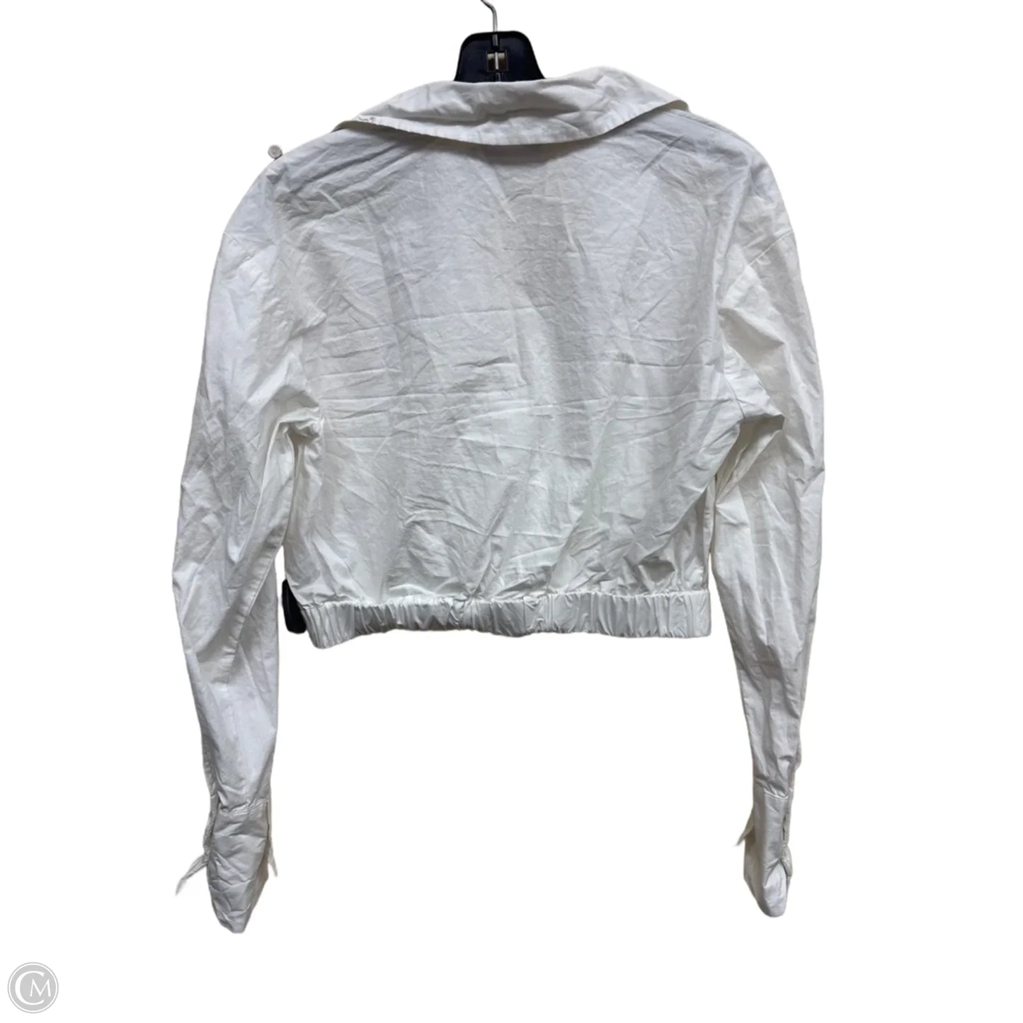 Top Long Sleeve By Clothes Mentor In White, Size: M