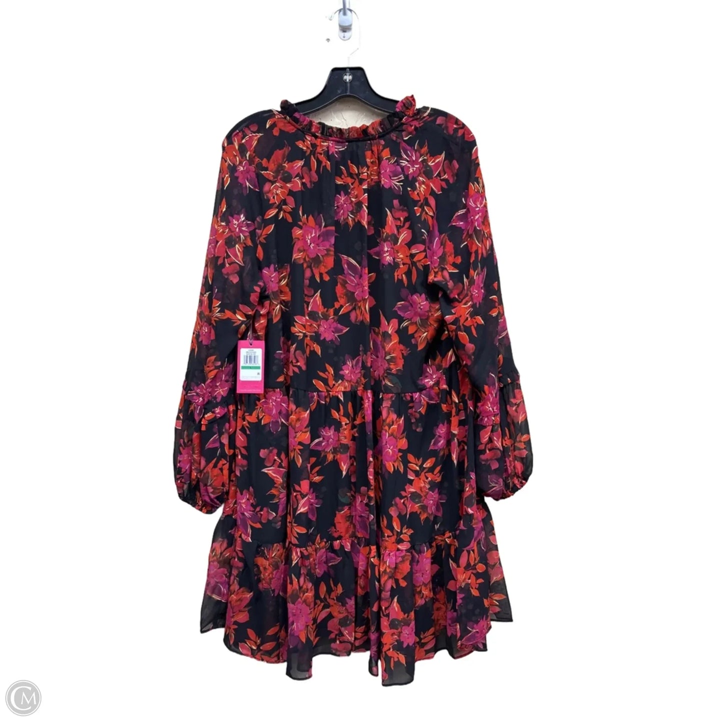 Dress Casual Midi By Vince Camuto In Floral Print, Size: L