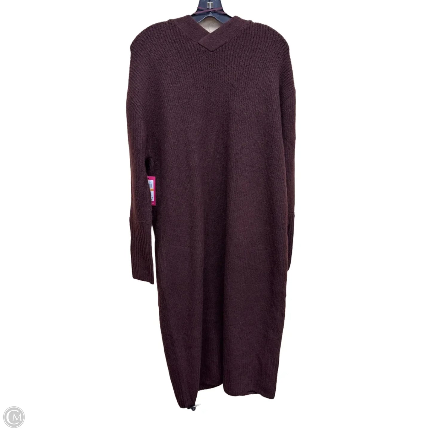 Sweater Cardigan By Vince Camuto In Maroon, Size: S