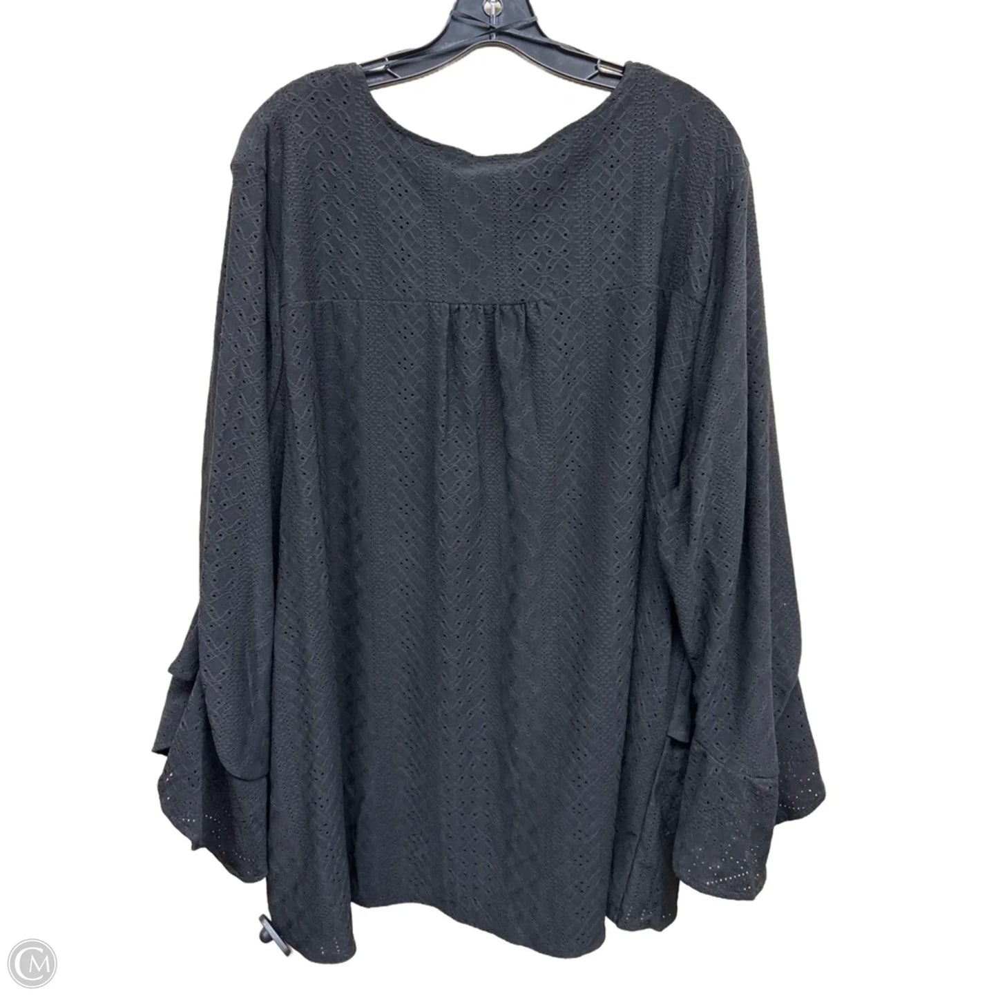 Top Long Sleeve By Vince Camuto In Black, Size: 3x
