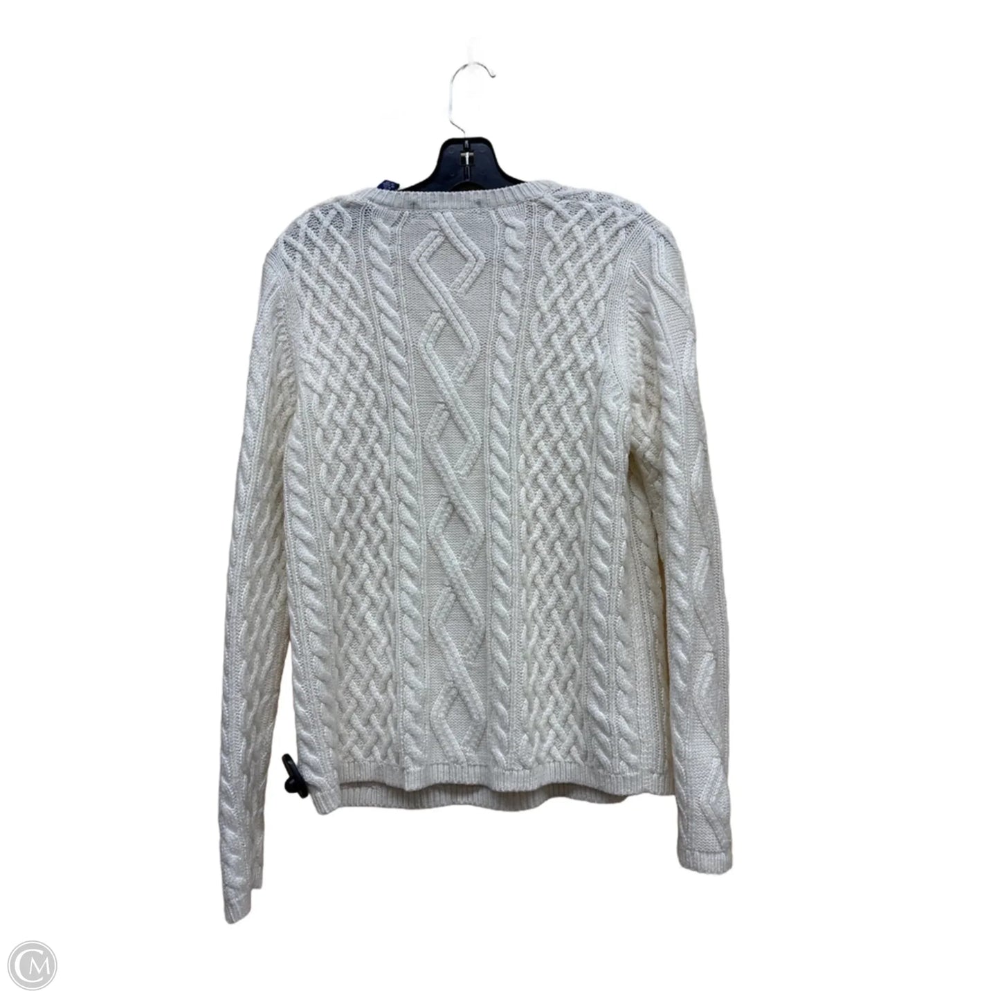 Sweater By Karen Scott In Cream, Size: Xl