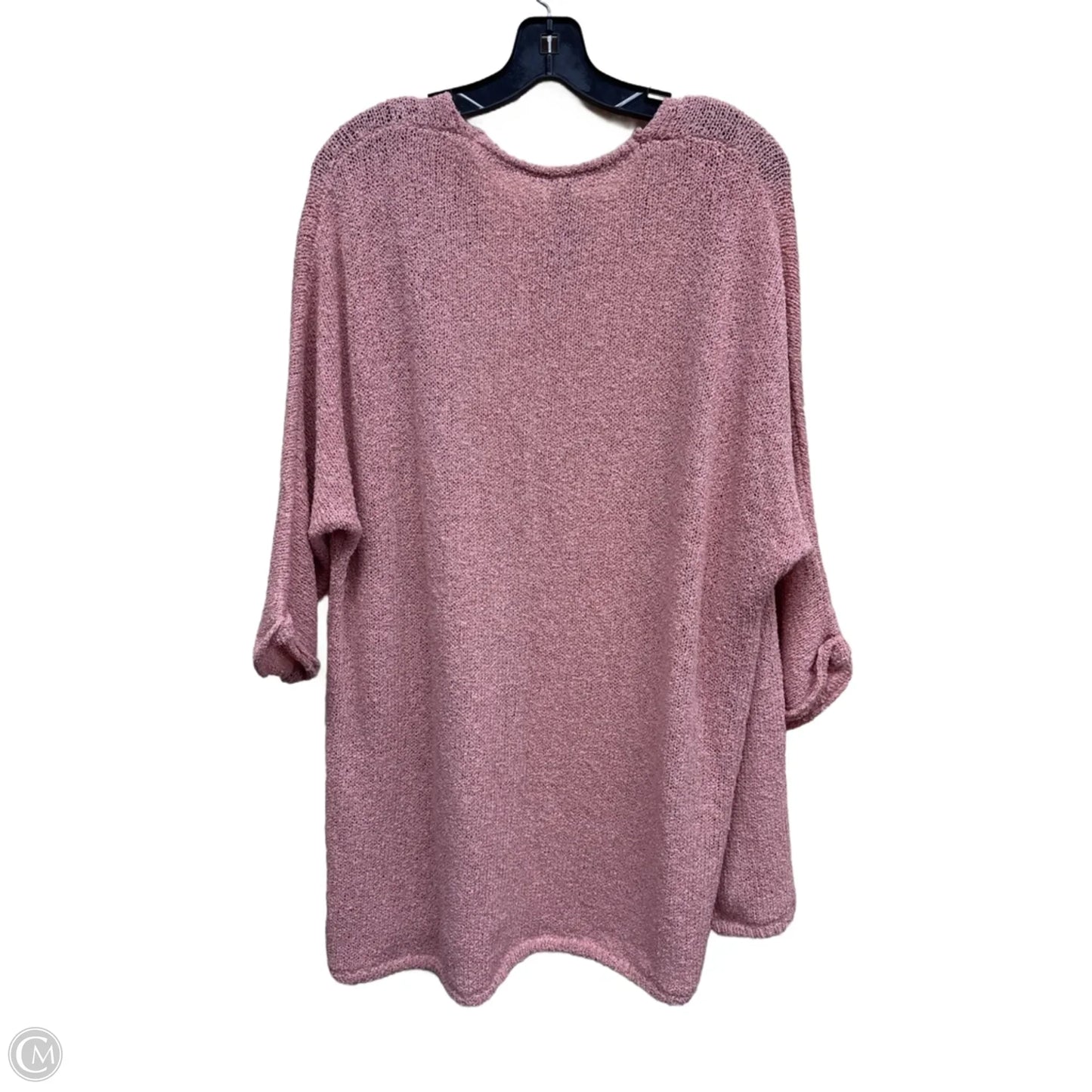 Sweater Cardigan By Divided In Pink, Size: S