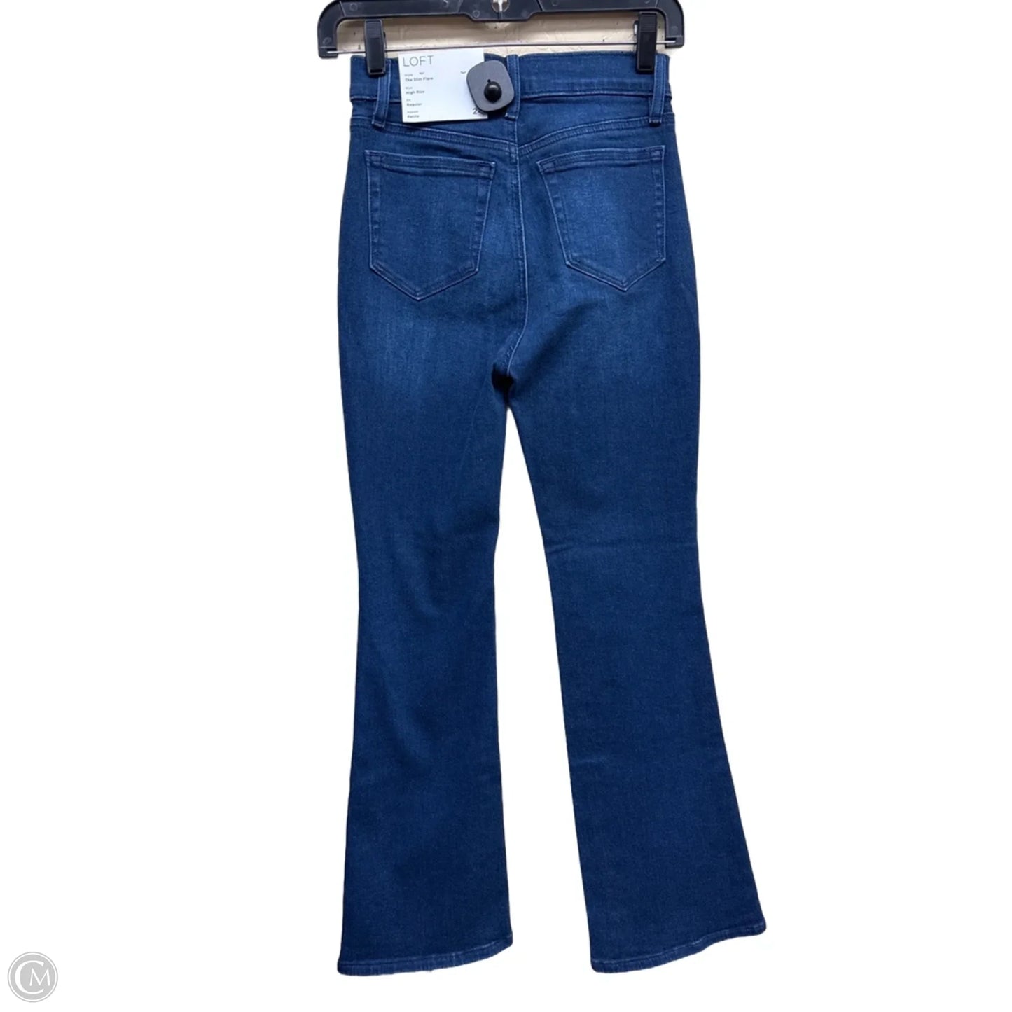 Jeans Boot Cut By Loft In Blue Denim, Size: 0