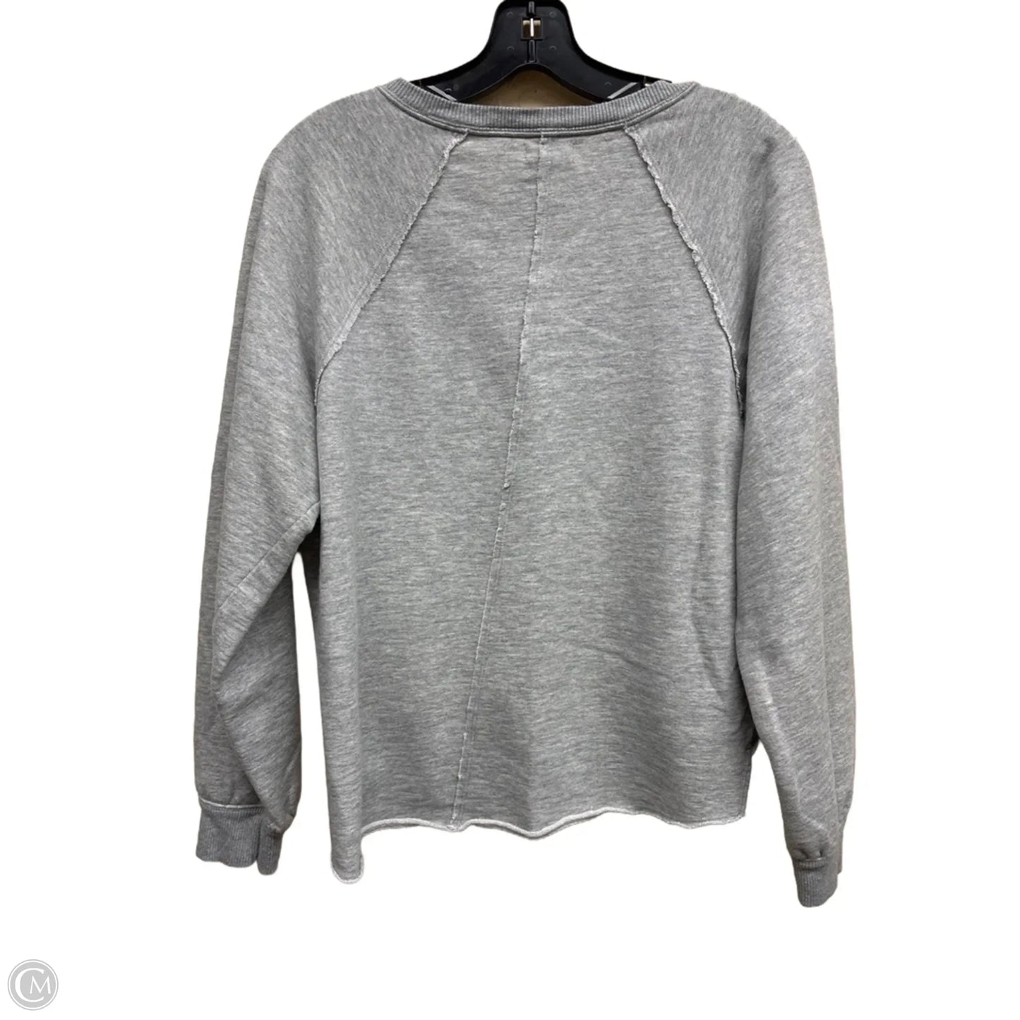 Top Long Sleeve By Pilcro In Grey, Size: S