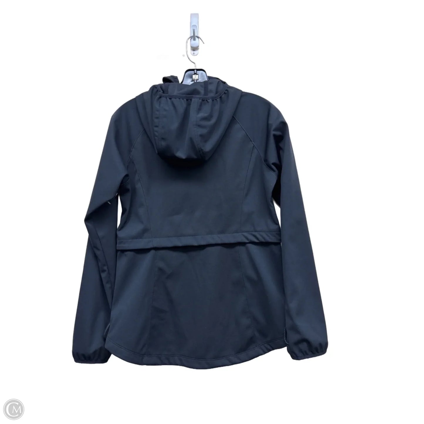 Jacket Windbreaker By Columbia In Black & Gold, Size: S