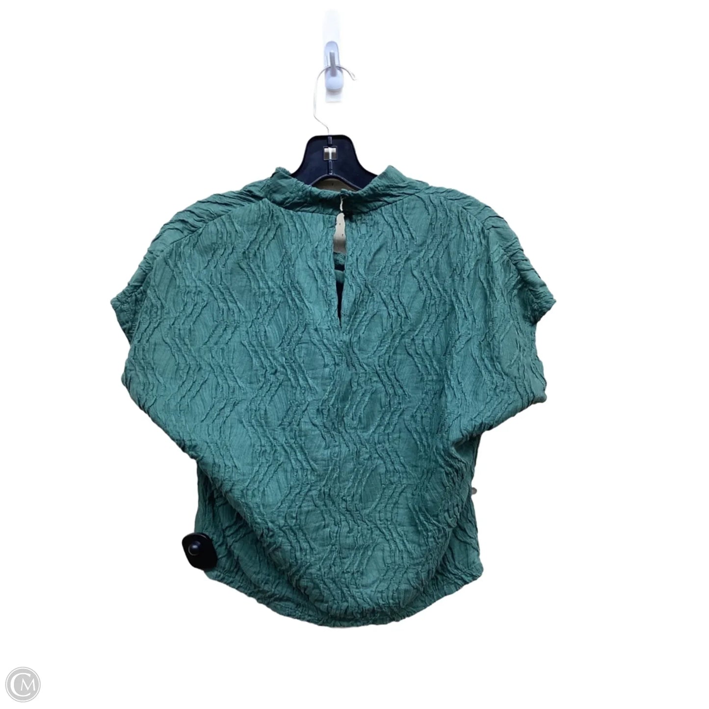 Top Short Sleeve By Anthropologie In Green, Size: Xs