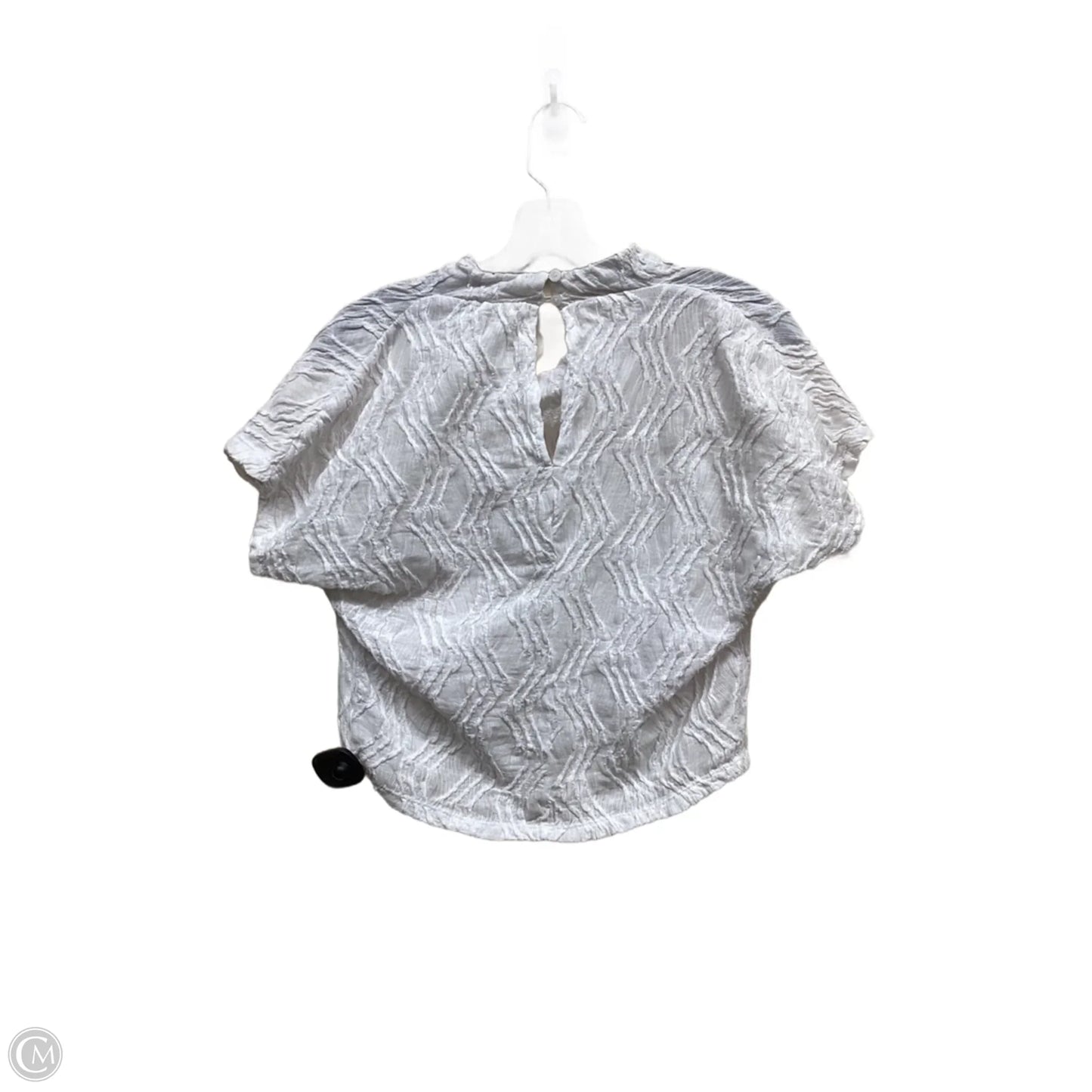 Top Short Sleeve By Anthropologie In Cream, Size: Xs