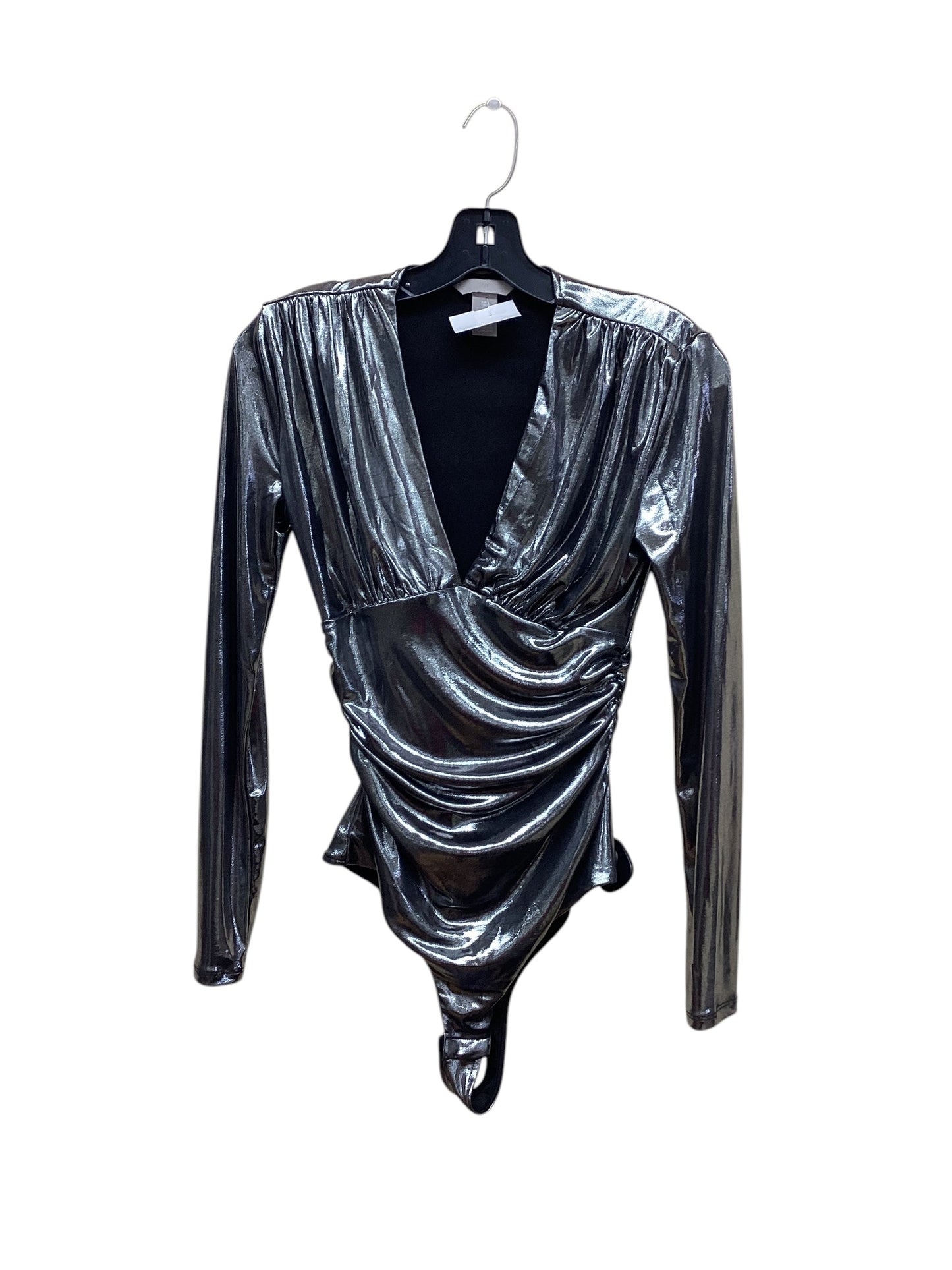 Bodysuit By H&m In Silver, Size: S