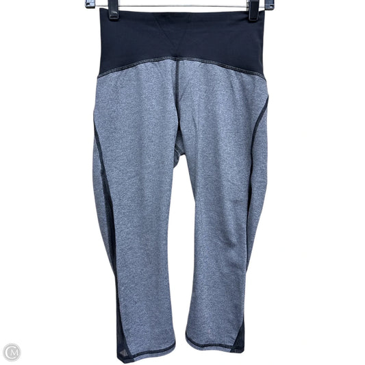 Athletic Capris By Lululemon In Black & Grey, Size: 6
