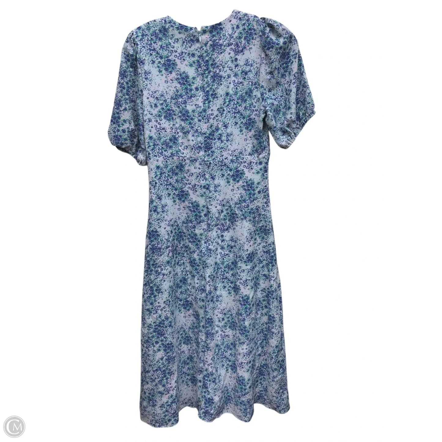 Dress Casual Midi By Bcbg In Blue & Purple, Size: Xs