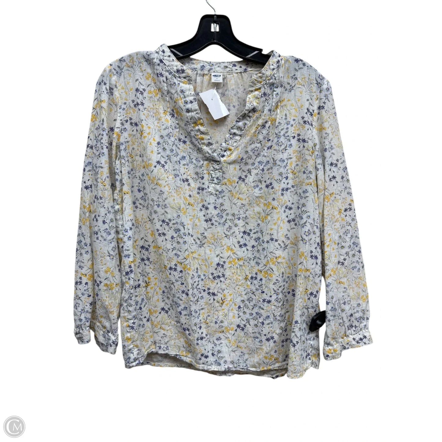Top Long Sleeve By Old Navy In Floral Print, Size: M