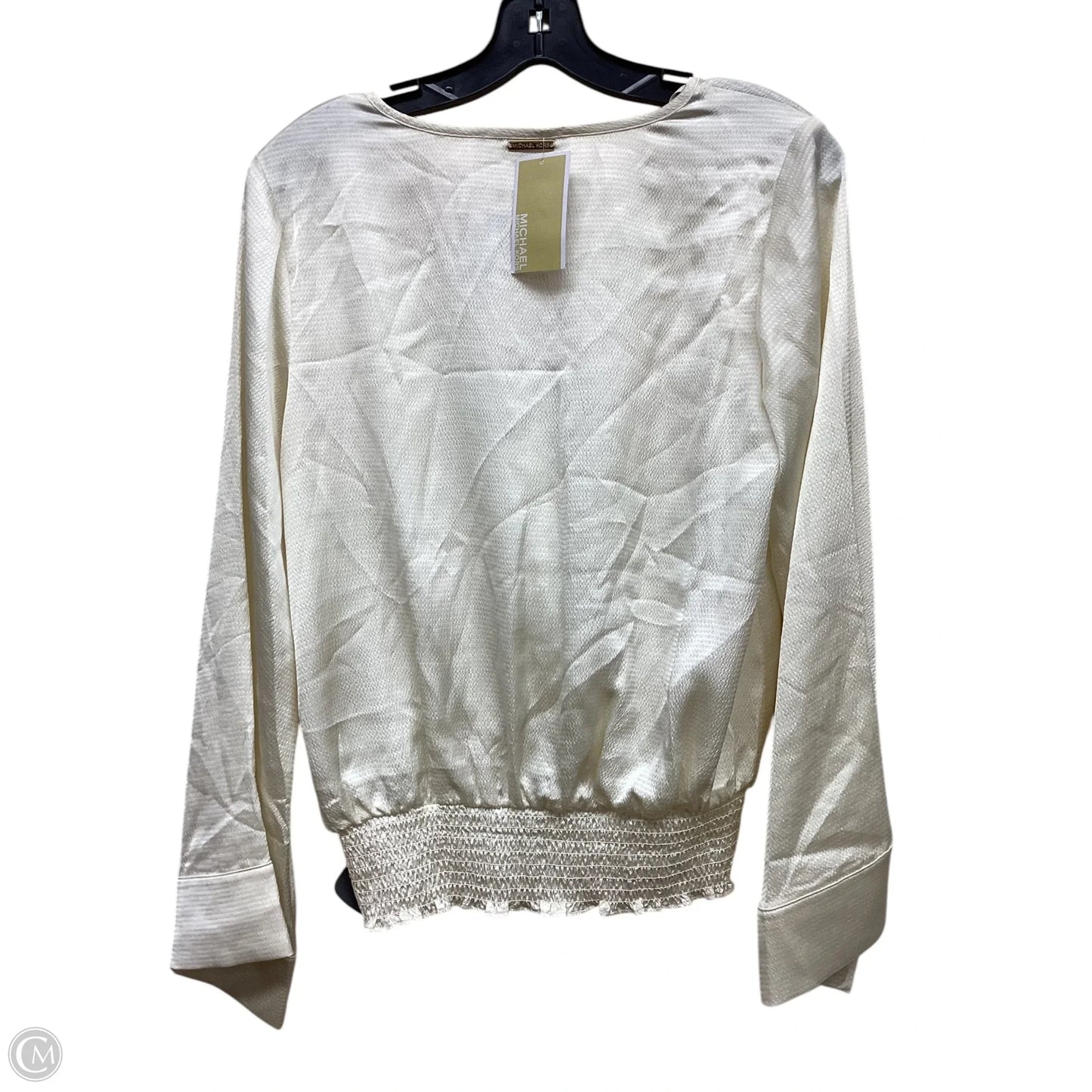 Top Long Sleeve By Michael By Michael Kors In Cream, Size: S