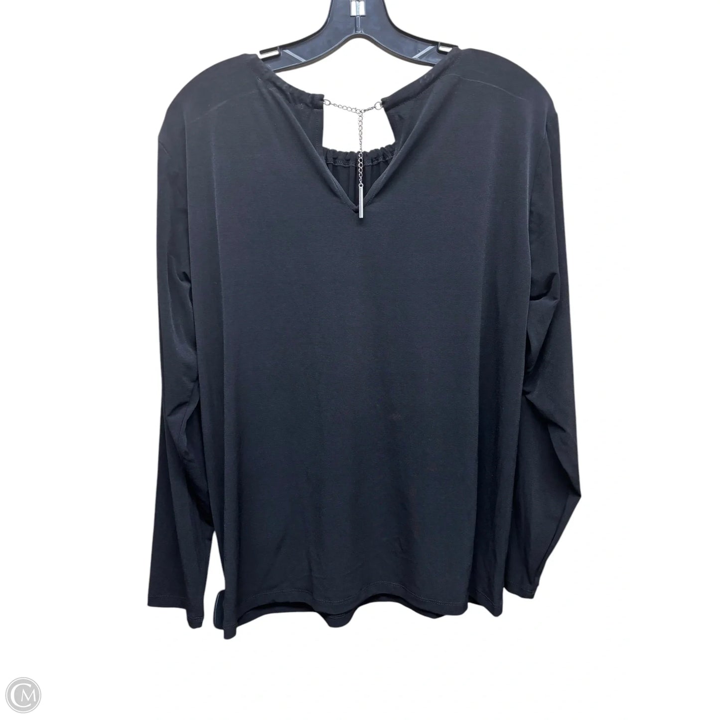 Top Long Sleeve By Michael By Michael Kors In Black, Size: Xl