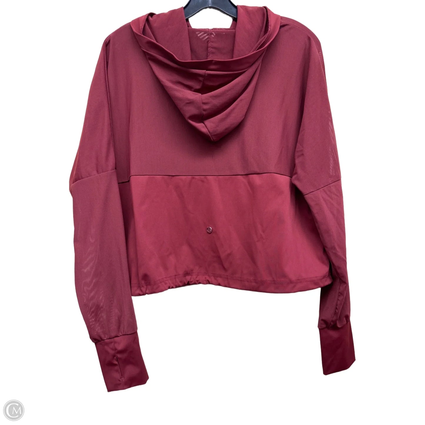 Athletic Top Long Sleeve Hoodie By Clothes Mentor In Red, Size: L