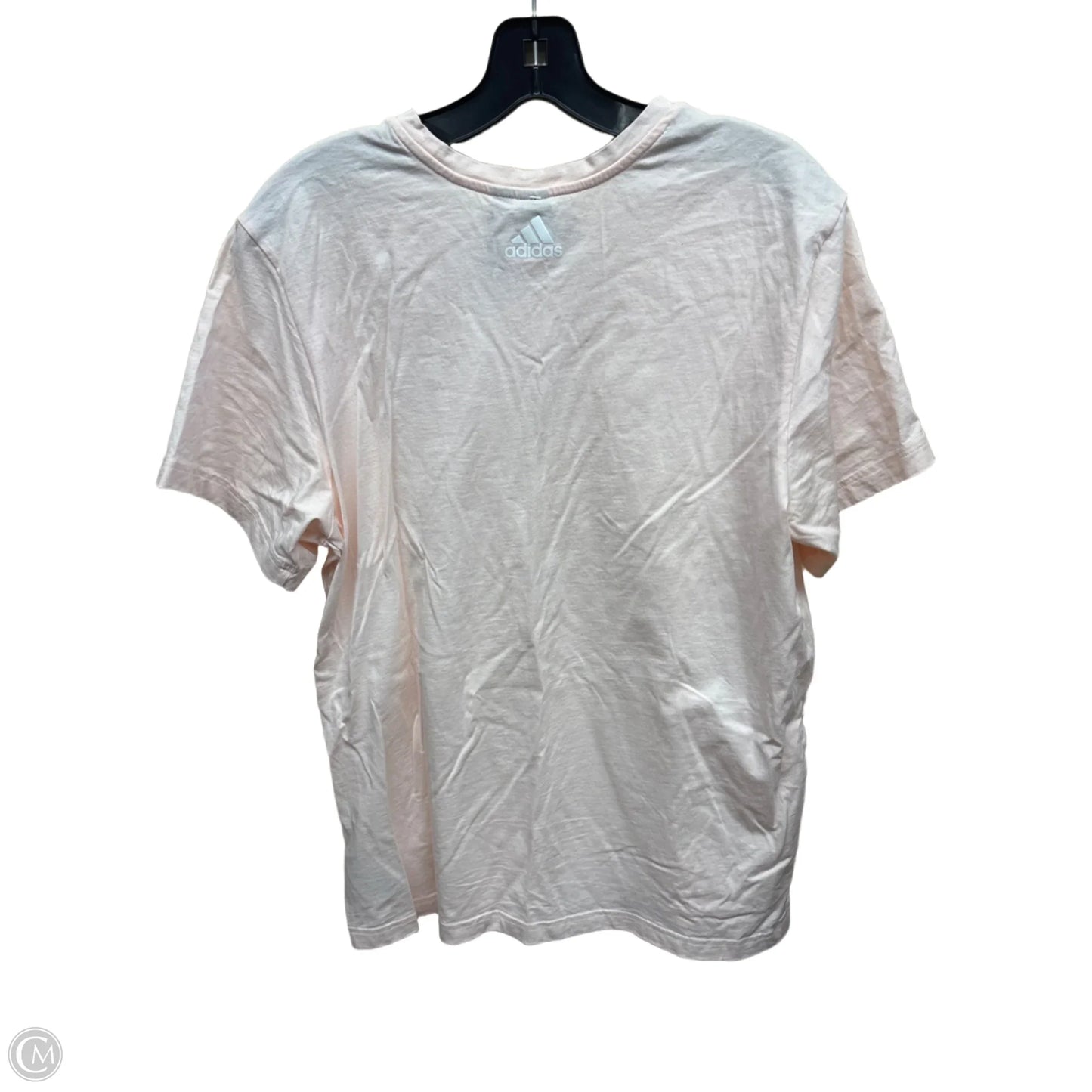 Top Short Sleeve By Adidas In Pink, Size: M