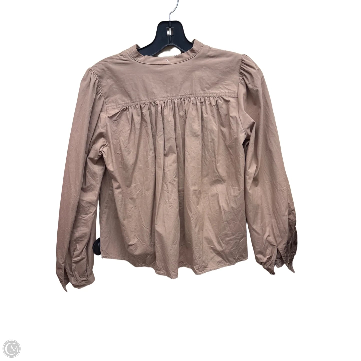 Top Long Sleeve By Ann Taylor In Tan, Size: Xsp