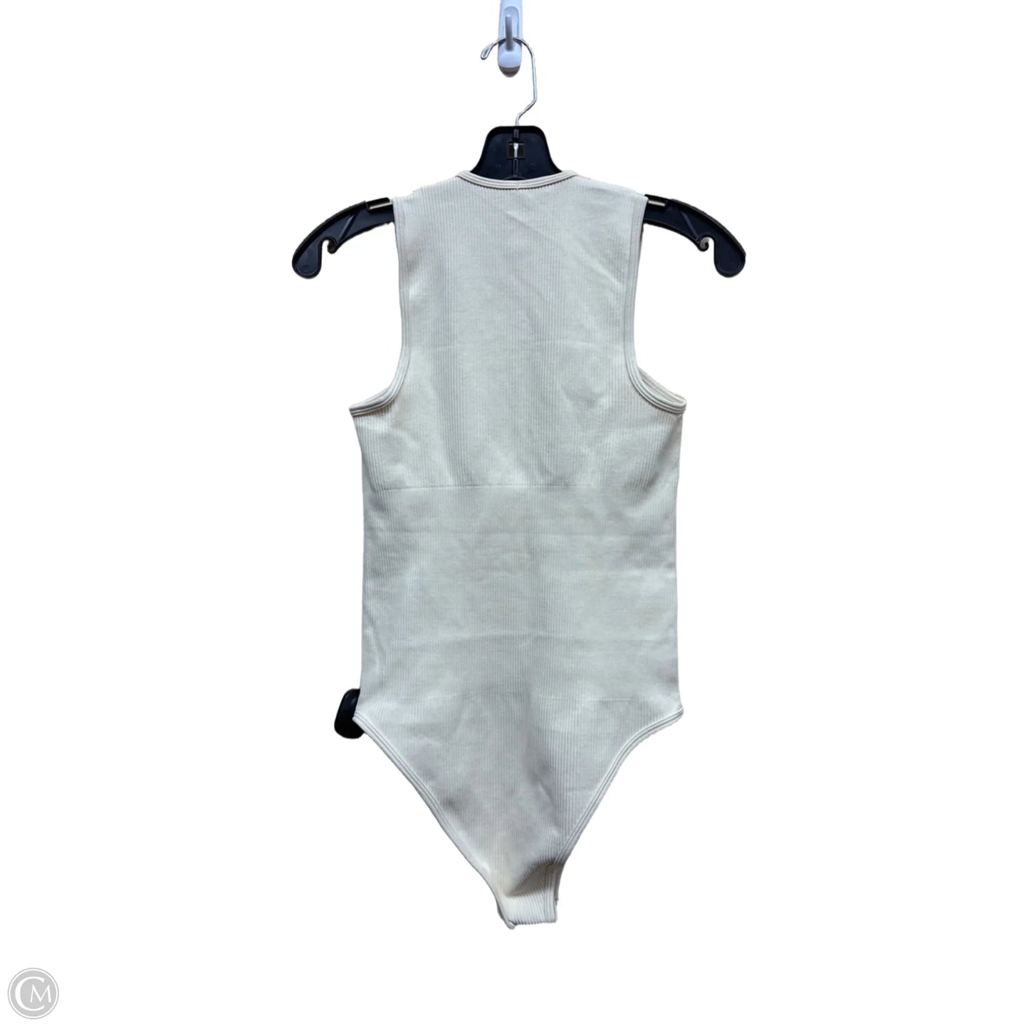 Bodysuit By Clothes Mentor In Cream, Size: L